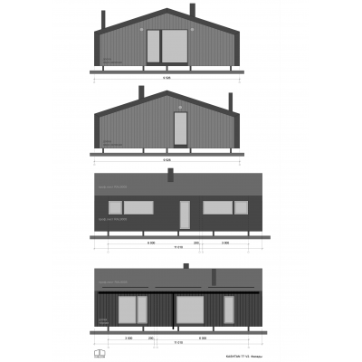 Modularno hišo, 4-sobno