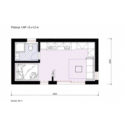 Modularna hiša - studio apartma