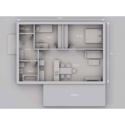 Modular house 3-room