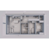 Modular house 3-room