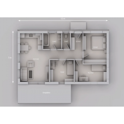 Modular house 4-room