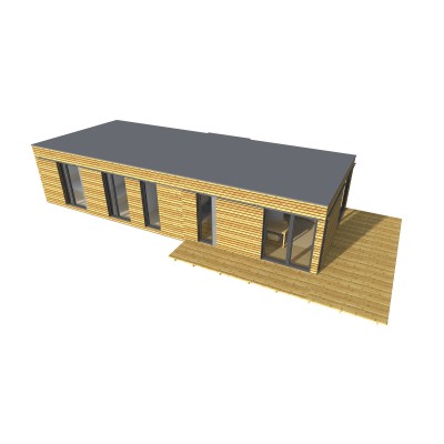 Modularno hišo, 4-sobno