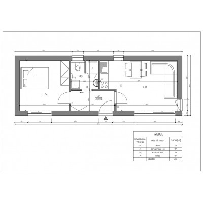 Modular house 2-room