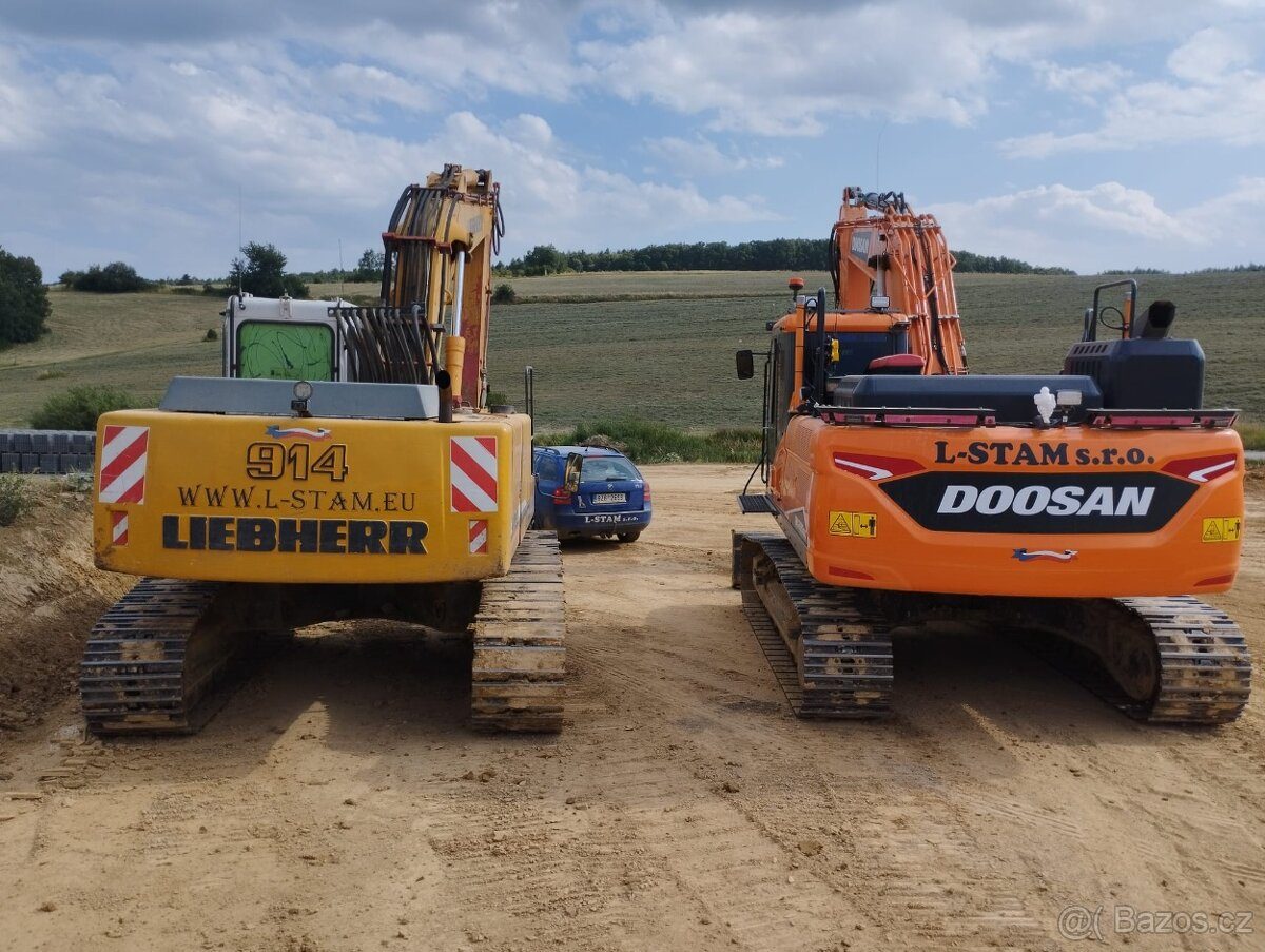 Prodej stavebního stroje Bagr Liebherr, Kroměříž.