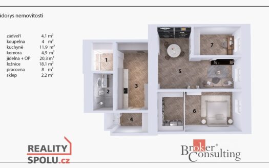 Prodej bytu 3+1, 73 m² – Praha, Karlín, ulice Karlínské náměstí