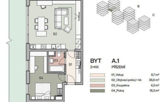 Prodej Byty 2+kk Praha Ke Klíčovu 68 m²