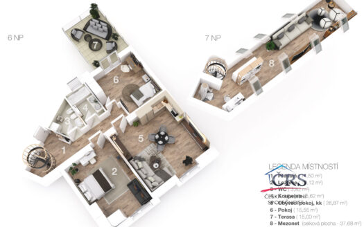 Prodej bytu 3+kk, 112 m² – Praha, Bubeneč, ulice Na hutích