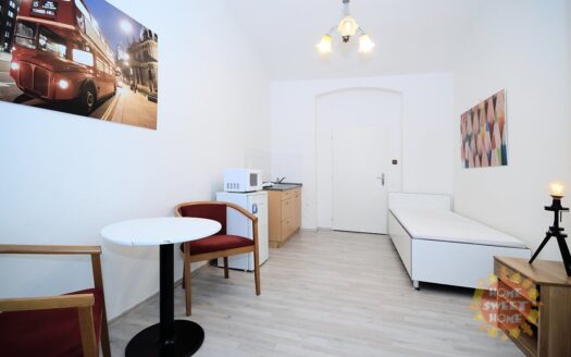 Pronájem bytu 1+kk, 20 m² – Praha, Žižkov, ulice Cimburkova