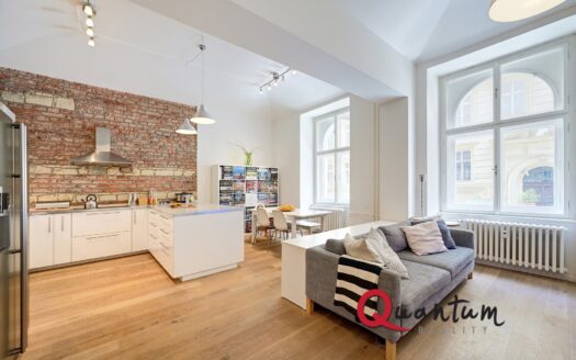 Pronájem bytu 3+kk, 90 m² – Praha, Smíchov, ulice Kroftova