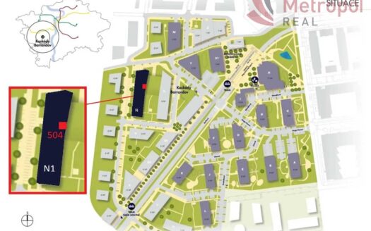 Prodej bytu 2+kk, 51 m² – Praha, Hlubočepy, ulice Hugo Haase