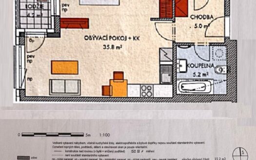Prodej bytu 2+kk, 50 m² – Praha, Hlubočepy, ulice Ondrákové