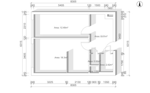 Prodej bytu 2+kk, 43 m² – Praha, Braník, ulice Roškotova