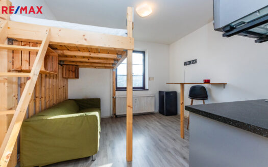 Prodej bytu 1+kk, 18 m² – Praha, Hlubočepy, ulice Pod Žvahovem
