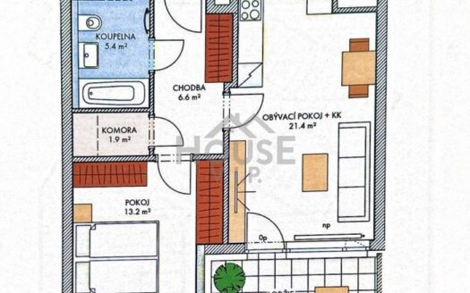 Prodej bytu 2+kk, 50 m² – Praha, Hlubočepy, ulice Hugo Haase