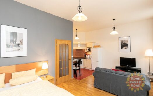Pronájem bytu 1+kk, 35 m² – Praha, Vinohrady, ulice Sázavská