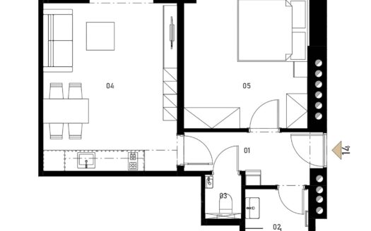 Prodej bytu 2+kk, 49 m² – Praha, Břevnov, ulice Pod Drinopolem