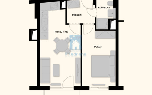 Pronájem bytu 2+kk, 49 m² – Praha, Nusle, ulice Maroldova