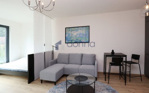 Pronájem bytu 1+kk, 38 m² – Praha, Karlín, ulice U Sluncové