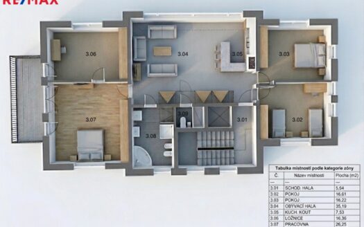 Pronájem bytu 5+kk, 136 m² – Praha, Krč, ulice U krčské vodárny