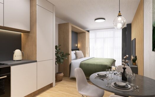 Prodej bytu 1+kk, 33 m² – Praha, Vysočany, ulice Kolbenova