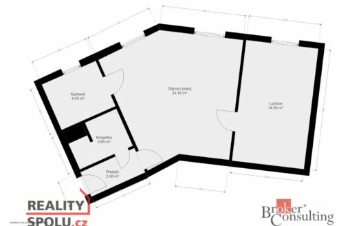 Prodej bytu 2+1, 53 m² – Praha, Libeň, ulice Pivovarnická