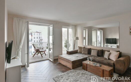 Pronájem bytu 3+kk, 68 m² – Praha, Vinohrady, ulice Záhřebská