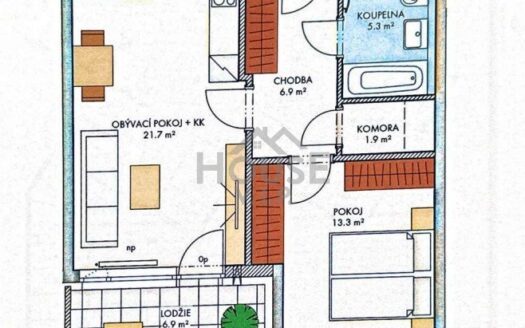 Prodej bytu 2+kk, 51 m² – Praha, Hlubočepy, ulice Hugo Haase