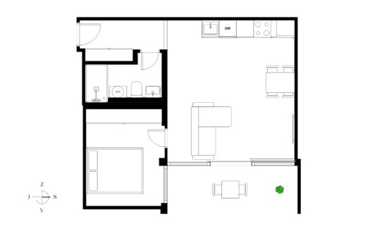 Prodej bytu 2+kk, 47 m² – Praha, Žižkov, ulice Biskupcova
