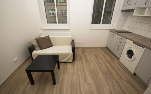 Pronájem bytu 1+kk, 21 m² – Praha, Smíchov, ulice Radlická