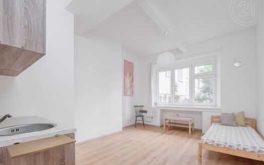 Pronájem bytu 1+kk, 23 m² – Praha, Dejvice, ulice Božkova