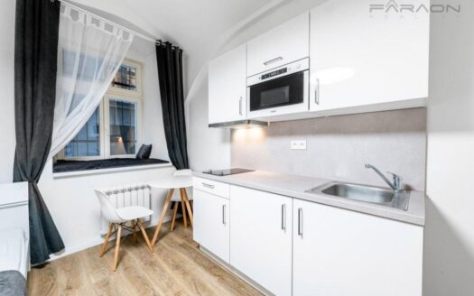 Pronájem bytu 1+kk, 26 m² – Praha, Nové Město, ulice Petrská