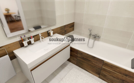 Prodej bytu 1+kk, 35 m² – Praha, Vysočany, ulice Pod Harfou