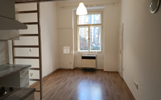 Pronájem bytu 1+kk, 22 m² – Praha, Vršovice, ulice Na spojce
