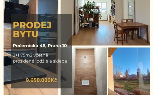 Prodej bytu 3+1, 75 m² – Praha, Malešice, ulice Počernická