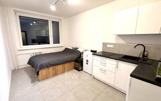 Pronájem bytu 1+kk, 17 m² – Praha, Stodůlky, ulice Nušlova