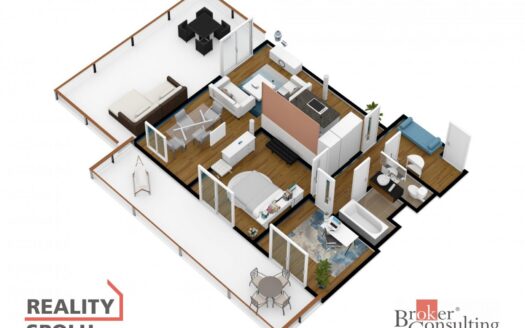 Pronájem bytu 3+kk, 76 m² – Praha, Řeporyje, ulice Wiesenthalova