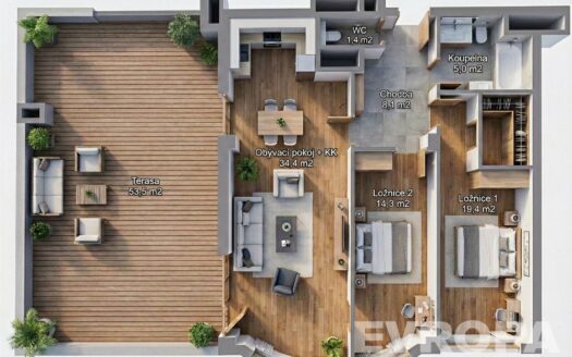 Prodej bytu 3+kk, 83 m² – Praha, Hlubočepy, ulice Voskovcova