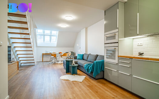 Prodej bytu 2+kk, 70 m² – Praha, Karlín, ulice Vítkova