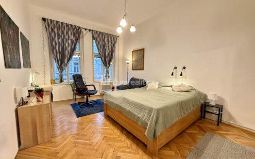 Pronájem bytu 1+1, 42 m² – Praha, Žižkov, ulice Husitská