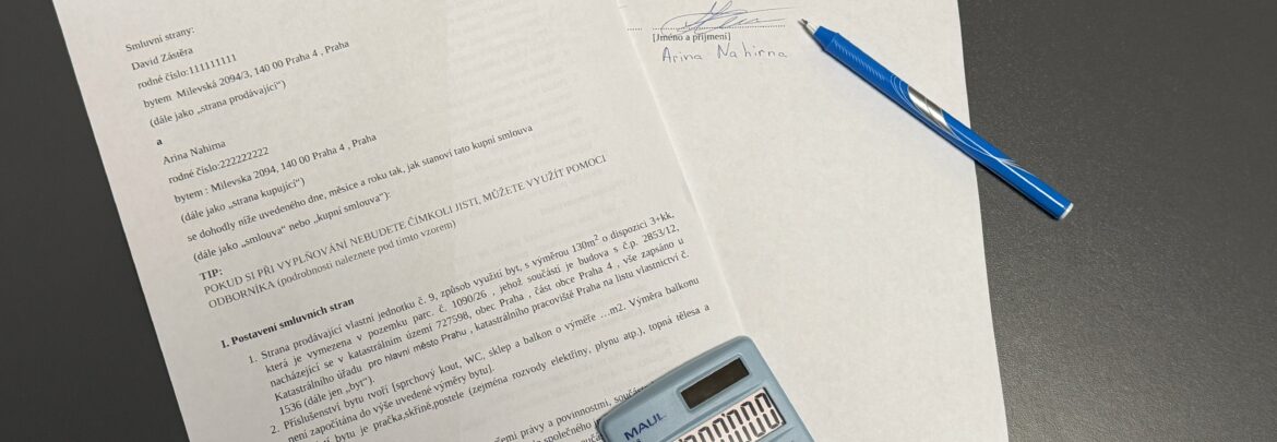 Kupní smlouva bytu nejčastější chyby a co musí obsahovat