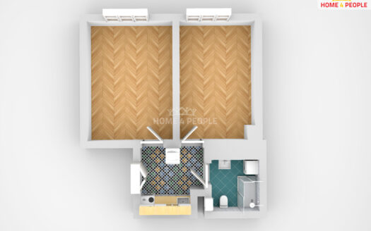 Pronájem bytu 2+1, 48 m² – Praha, Žižkov, ulice Biskupcova