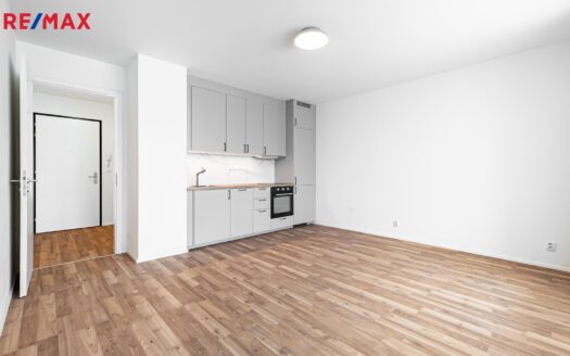 Pronájem bytu 1+kk, 32 m² – Praha, Kbely, ulice Plzákova
