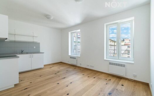 Pronájem bytu 1+kk, 32 m² – Praha, Holešovice, ulice Heřmanova