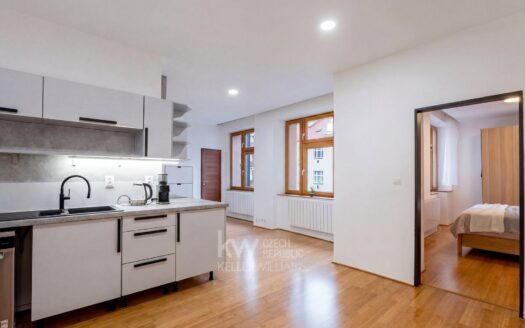 Pronájem bytu 2+kk, 52 m² – Praha, Žižkov, ulice Žerotínova