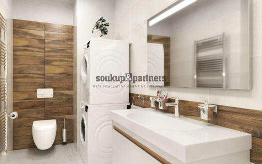 Prodej bytu 1+kk, 35 m² – Praha, Vysočany, ulice Pod Harfou