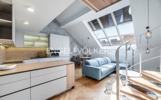 Pronájem bytu 3+kk, 101 m² – Praha, Holešovice, ulice Heřmanova