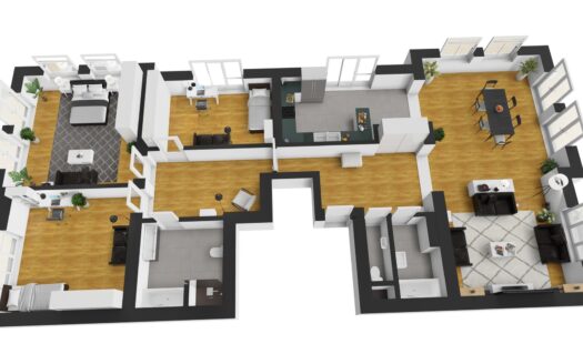 Pronájem bytu 4+kk, 180 m² – Praha, Vinohrady, ulice Perucká