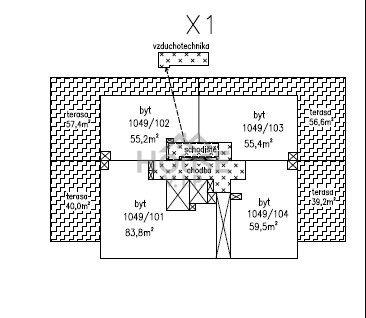 Prodej bytu 2+kk, 60 m² – Praha, Vysočany, ulice Pod Harfou