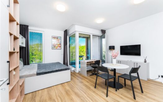Pronájem bytu 1+kk, 42 m² – Praha, Strašnice, ulice Strašnice