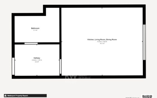 Pronájem bytu 1+kk, 25 m² – Praha, Libeň, ulice Novovysočanská